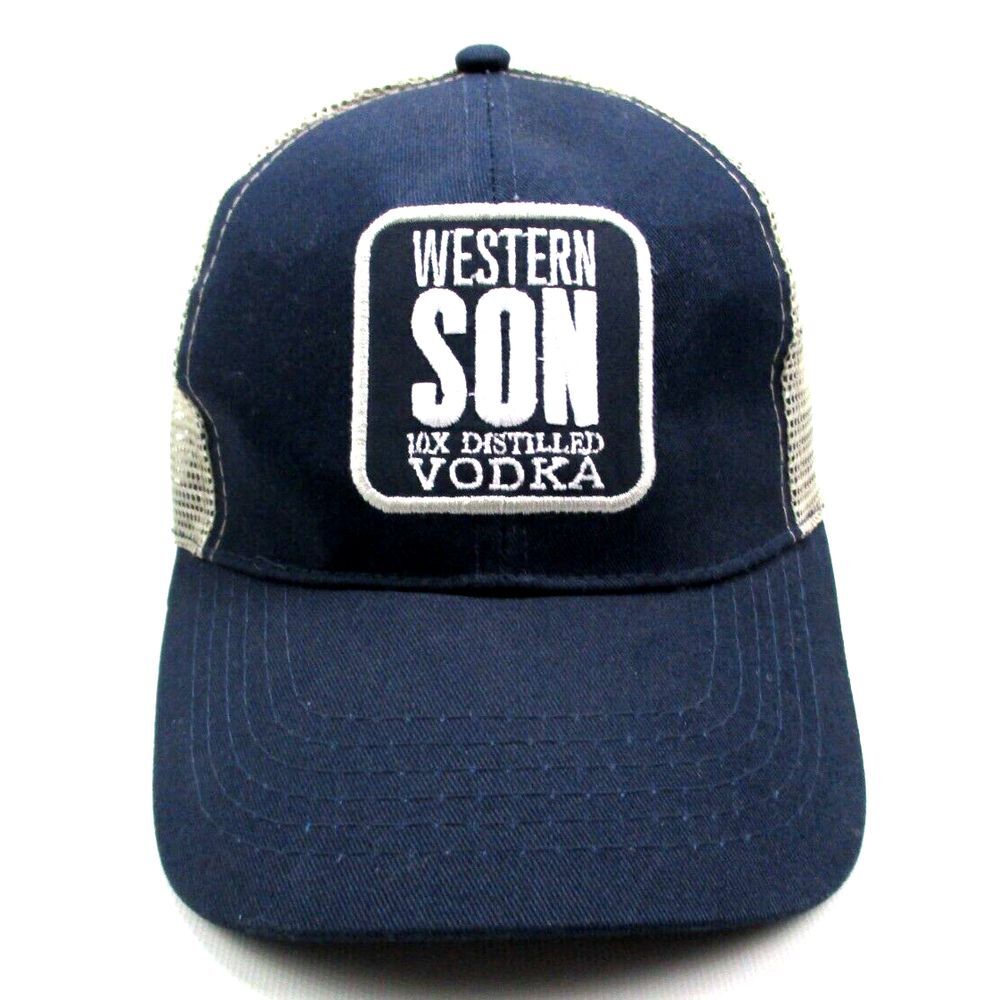Western Son 10X Distilled Vodka Snapback Mesh Trucker Hat Cap